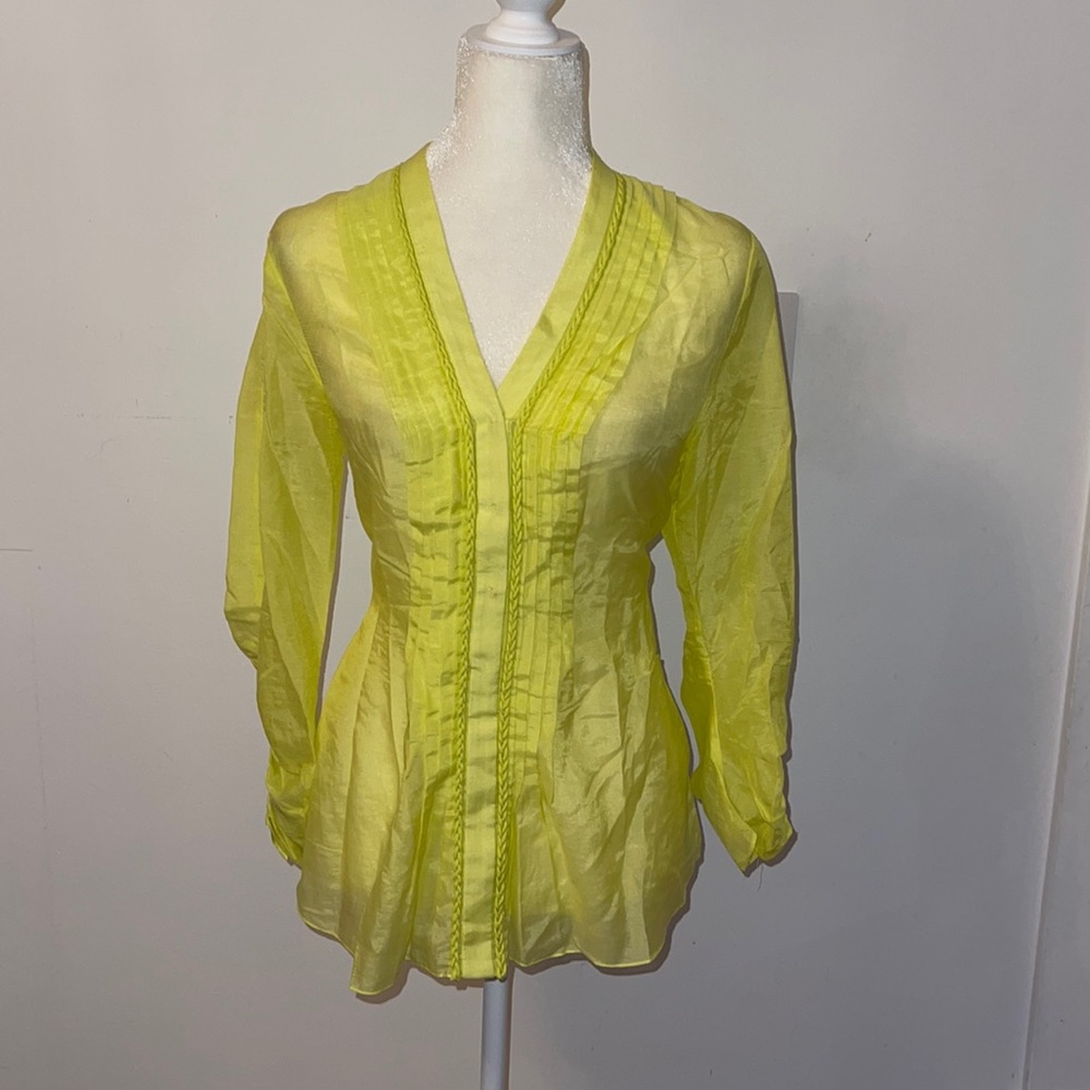 T Tahari shirt in cotton and silk size Medium
